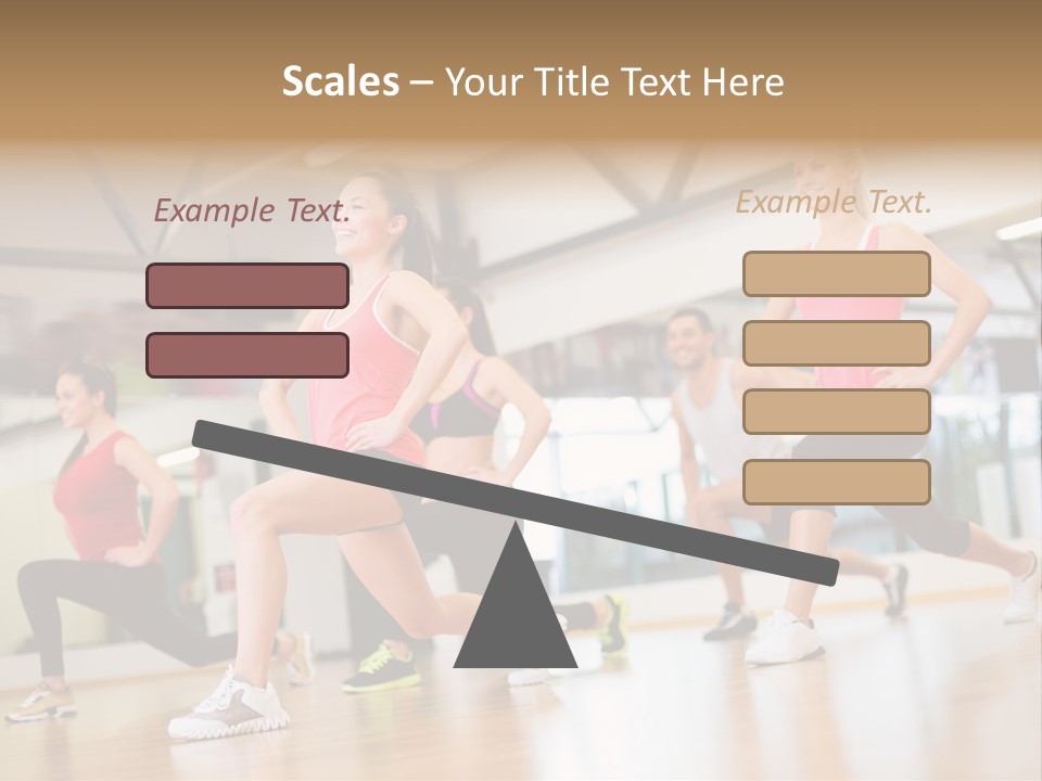 Friends Bodycare Weight PowerPoint Template