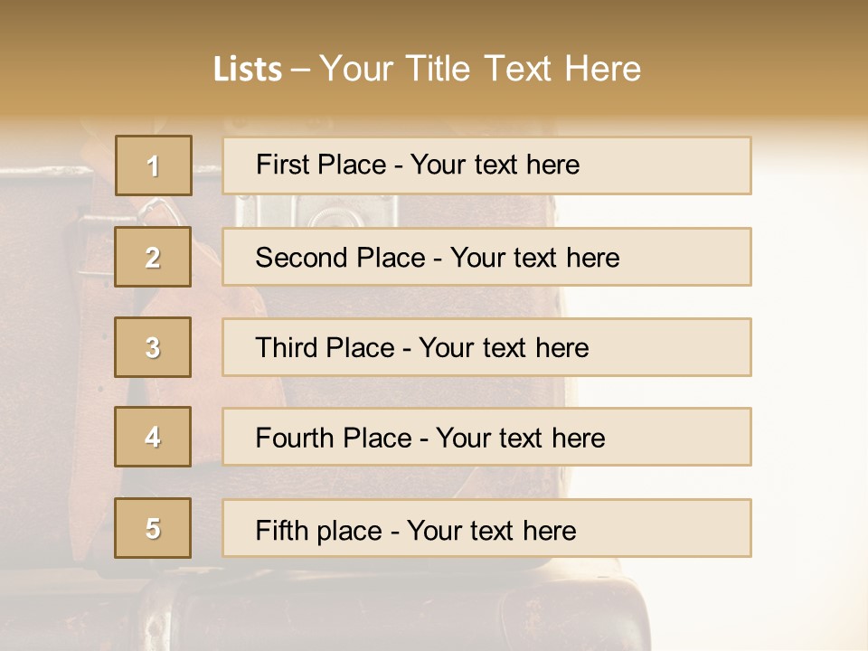 Trendy Leather Style PowerPoint Template