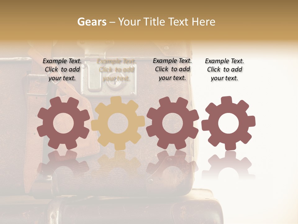 Trendy Leather Style PowerPoint Template