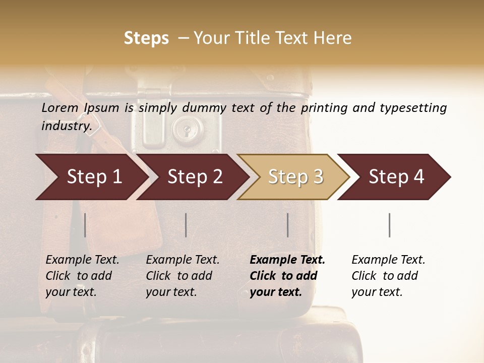 Trendy Leather Style PowerPoint Template