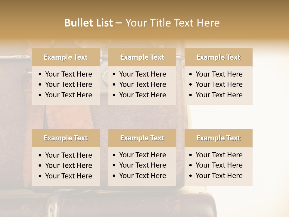 Trendy Leather Style PowerPoint Template