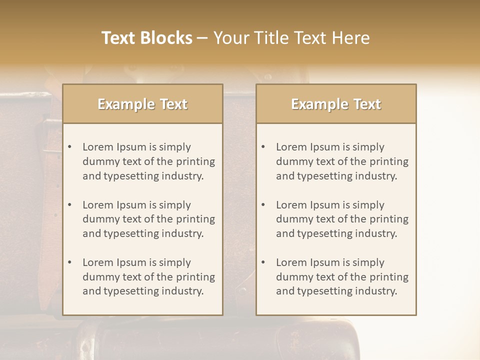 Trendy Leather Style PowerPoint Template