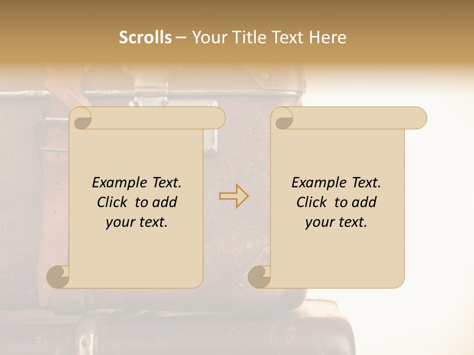 Trendy Leather Style PowerPoint Template