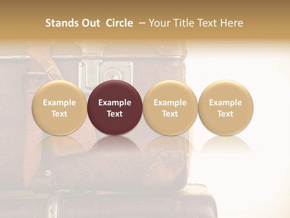 Trendy Leather Style PowerPoint Template