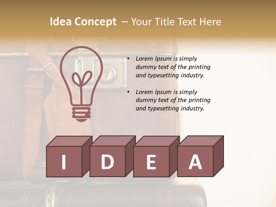 Trendy Leather Style PowerPoint Template