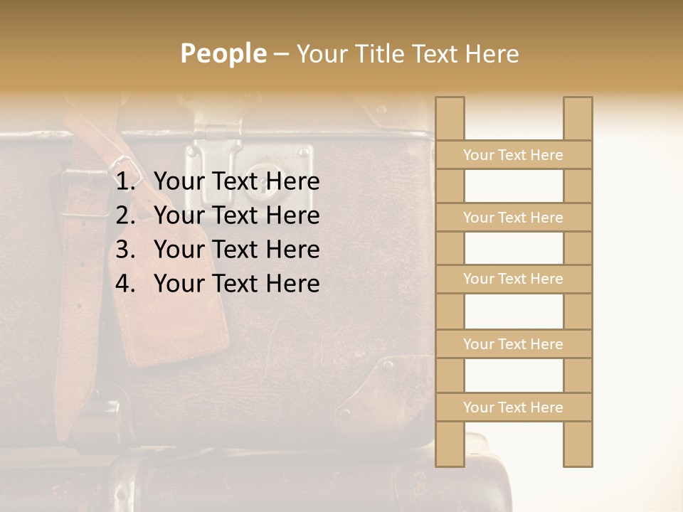 Trendy Leather Style PowerPoint Template