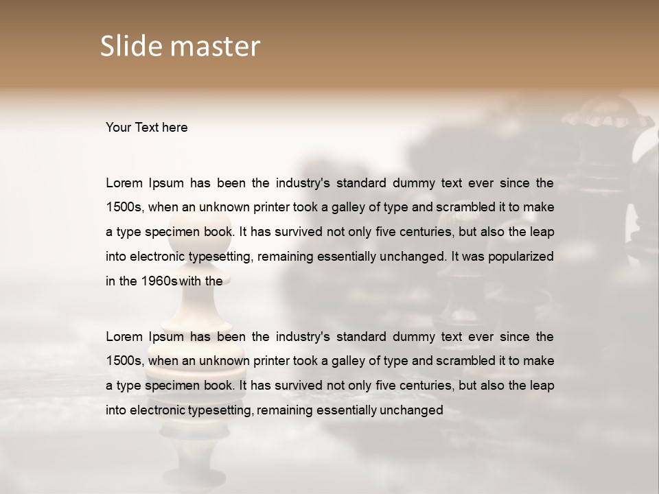 Victory Individuality Competition PowerPoint Template