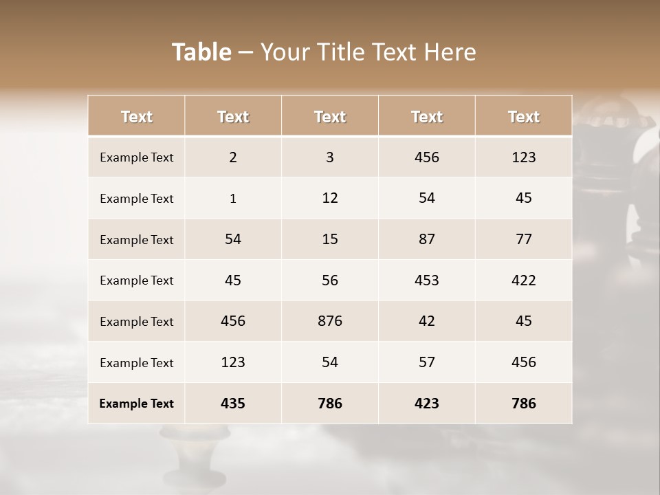 Victory Individuality Competition PowerPoint Template