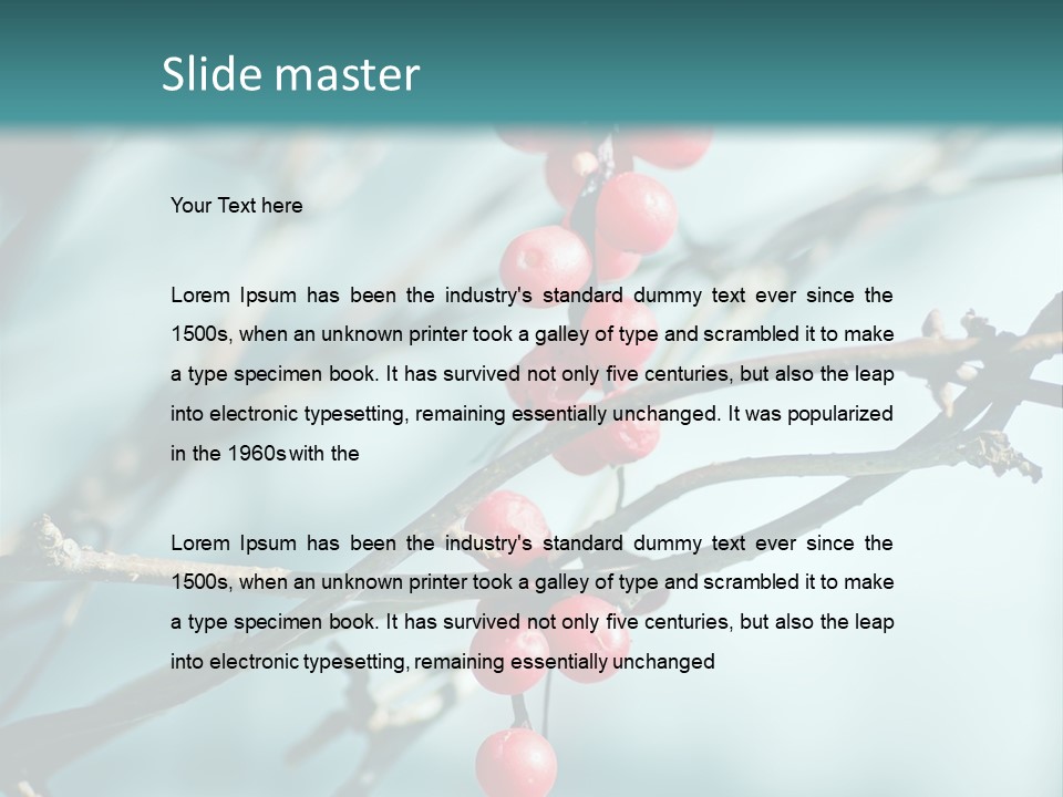 Season Schisandra East PowerPoint Template