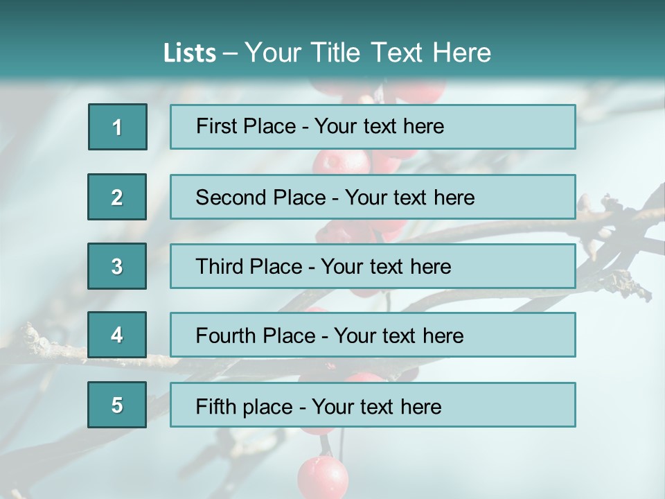 Season Schisandra East PowerPoint Template