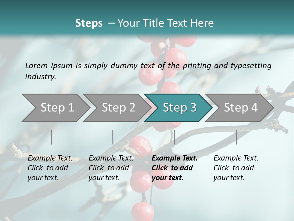 Season Schisandra East PowerPoint Template