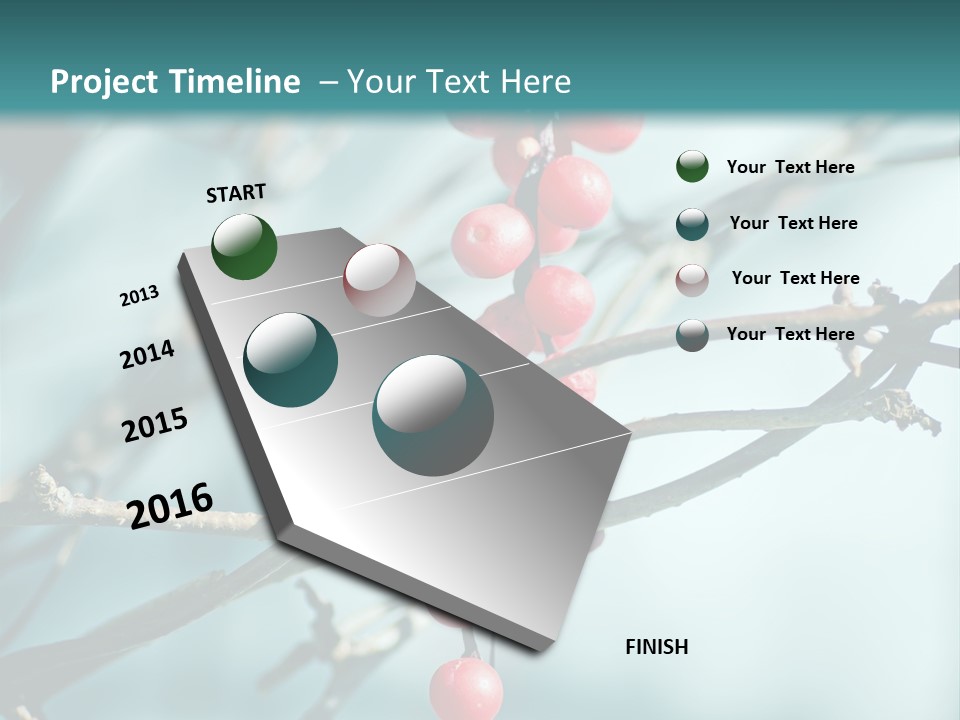 Season Schisandra East PowerPoint Template