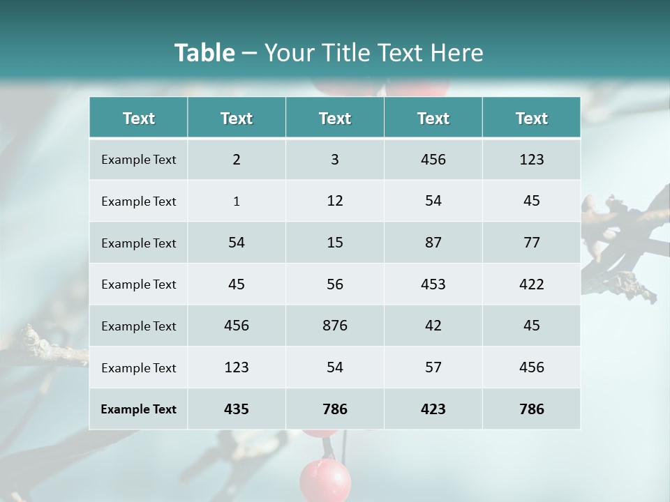 Season Schisandra East PowerPoint Template