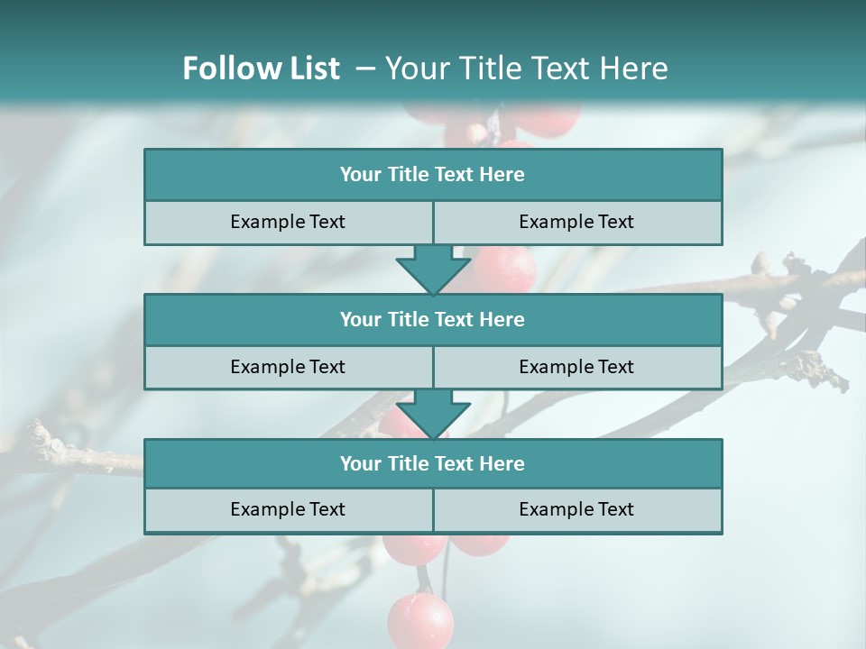 Season Schisandra East PowerPoint Template