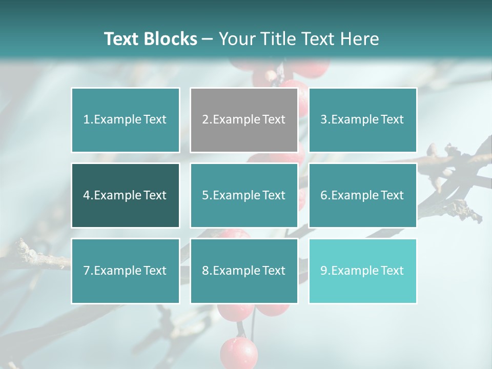 Season Schisandra East PowerPoint Template