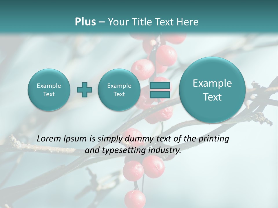 Season Schisandra East PowerPoint Template