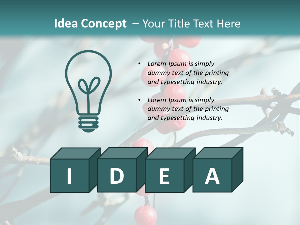 Season Schisandra East PowerPoint Template