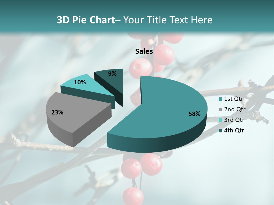 Season Schisandra East PowerPoint Template