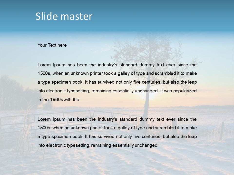 Beauty Dutch Field PowerPoint Template