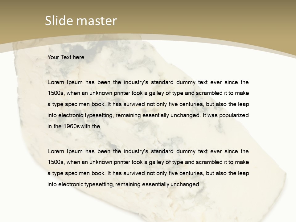 Veined Delicious Appetizer PowerPoint Template
