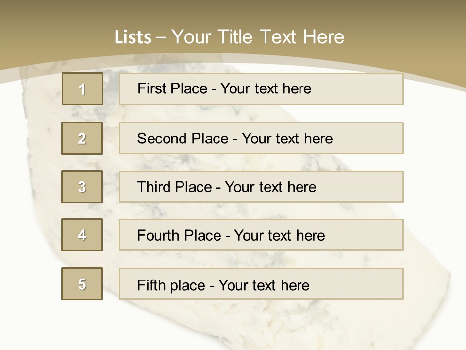 Veined Delicious Appetizer PowerPoint Template