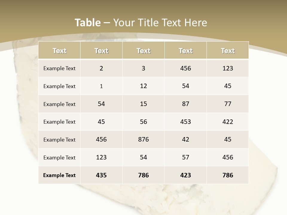 Veined Delicious Appetizer PowerPoint Template