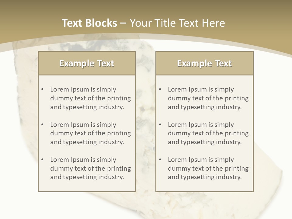 Veined Delicious Appetizer PowerPoint Template