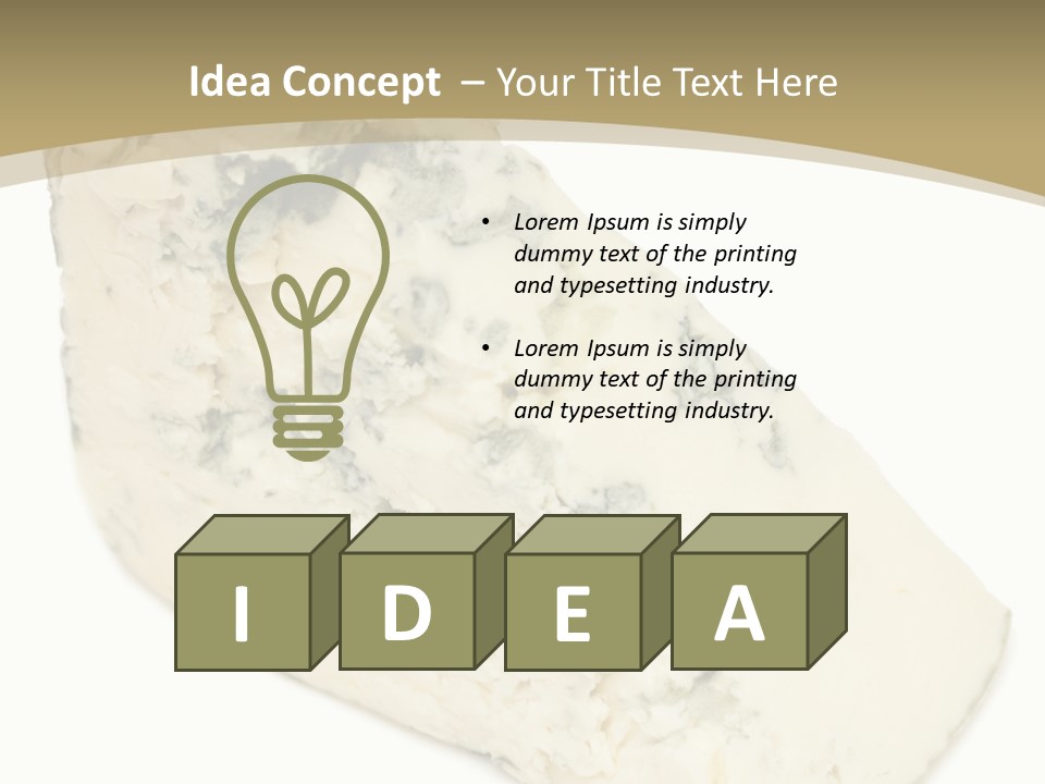 Veined Delicious Appetizer PowerPoint Template