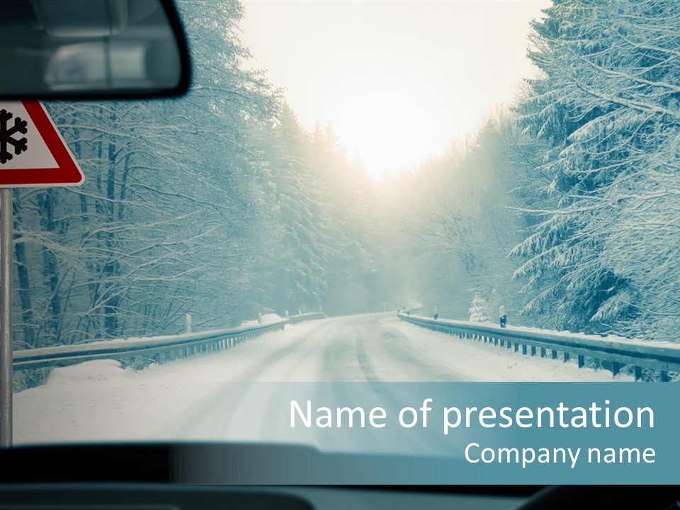 Signs Chains Car PowerPoint Template