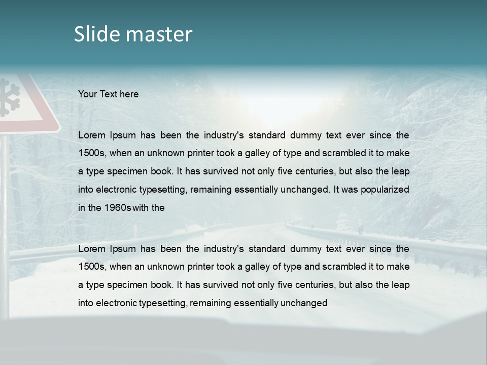 Signs Chains Car PowerPoint Template