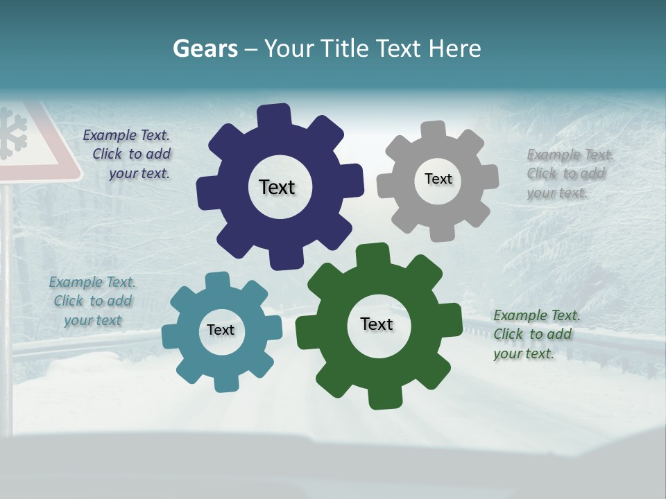 Signs Chains Car PowerPoint Template