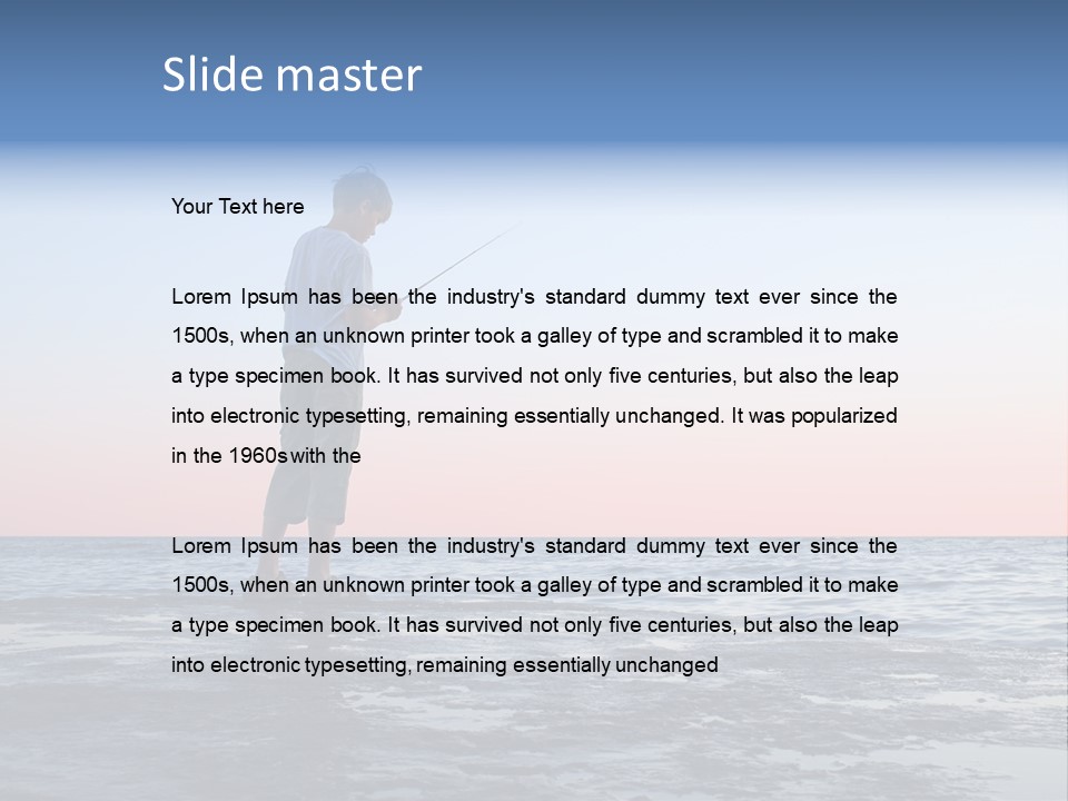 Silence Enjoyment Holiday PowerPoint Template