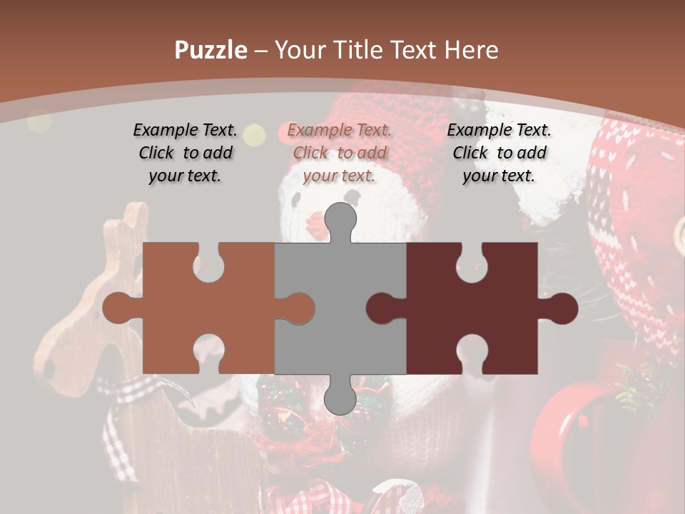 Sledge Present Decor PowerPoint Template