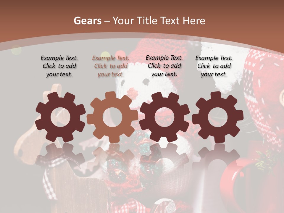 Sledge Present Decor PowerPoint Template