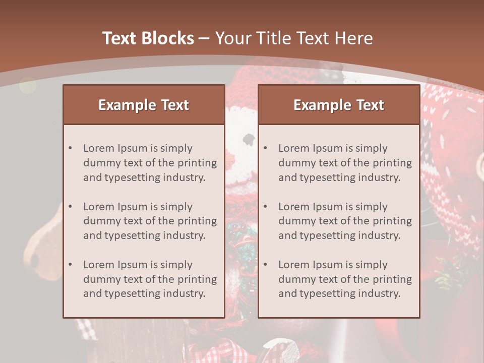 Sledge Present Decor PowerPoint Template