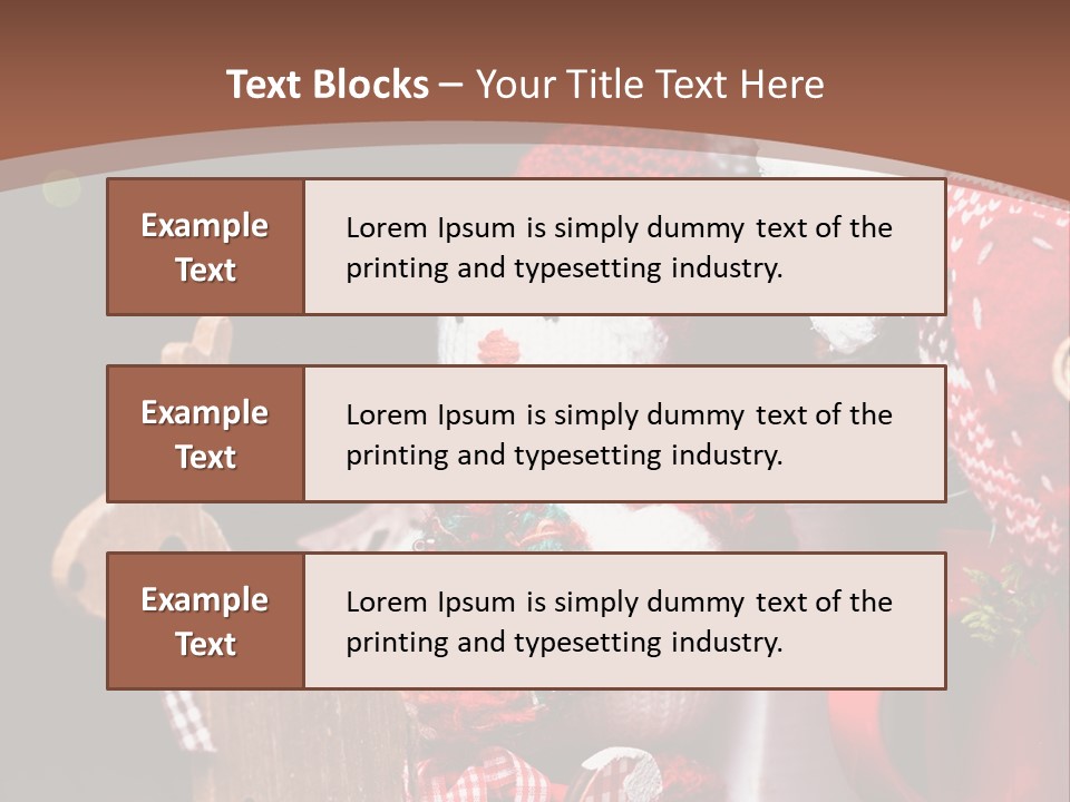 Sledge Present Decor PowerPoint Template