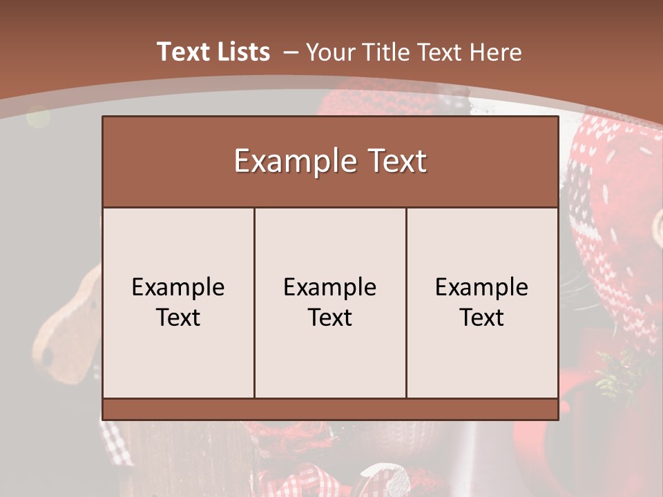 Sledge Present Decor PowerPoint Template