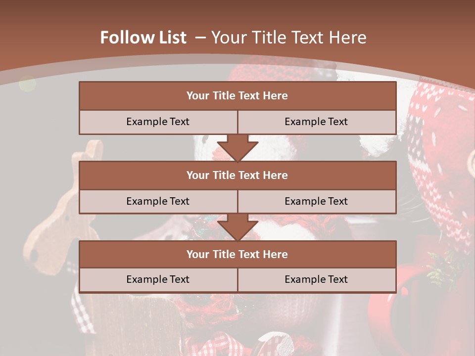 Sledge Present Decor PowerPoint Template