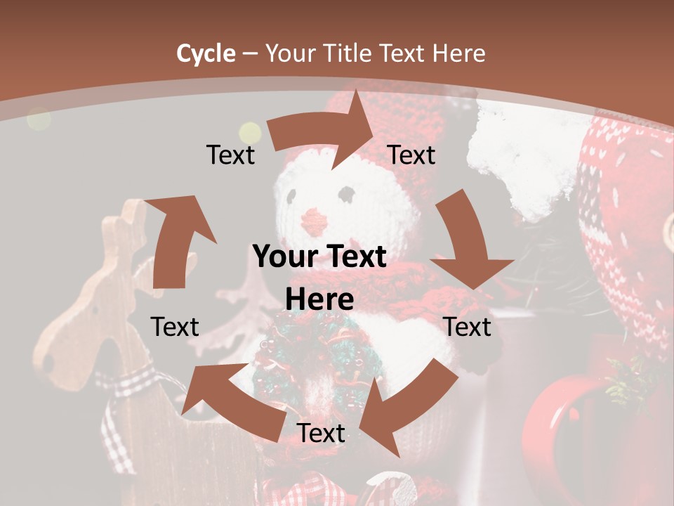 Sledge Present Decor PowerPoint Template