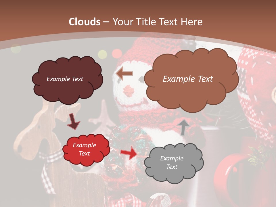 Sledge Present Decor PowerPoint Template