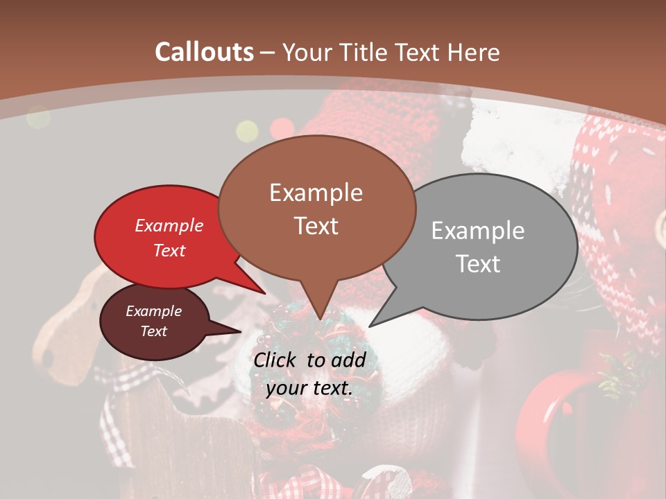 Sledge Present Decor PowerPoint Template