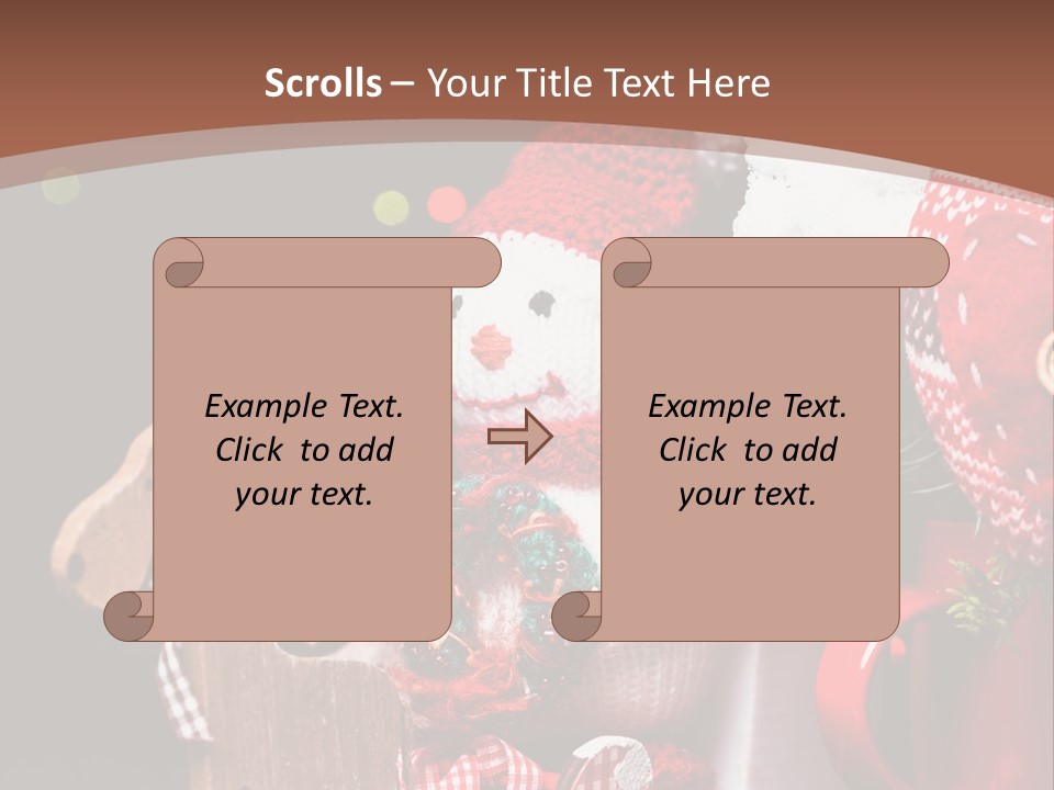 Sledge Present Decor PowerPoint Template