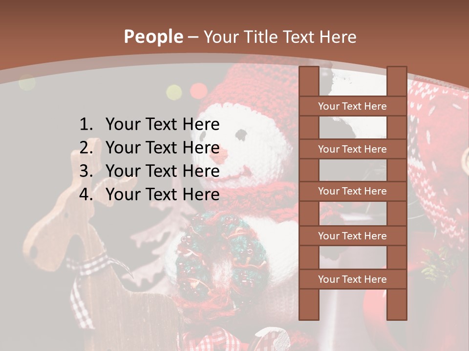 Sledge Present Decor PowerPoint Template