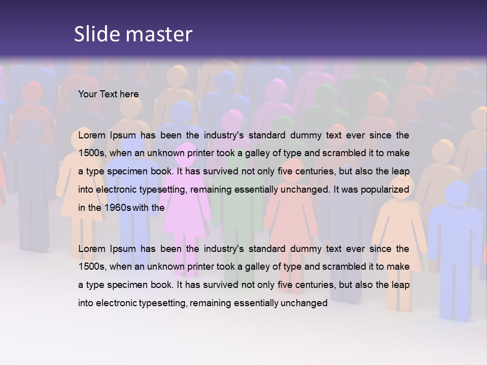 Togetherness Cooperation Crowd PowerPoint Template