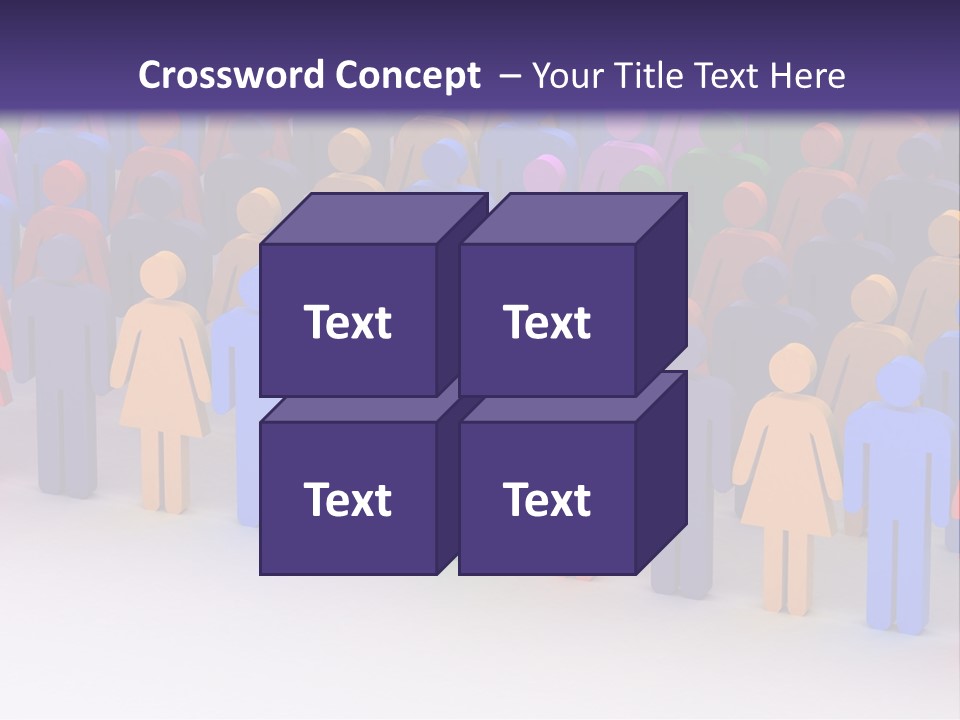 Togetherness Cooperation Crowd PowerPoint Template