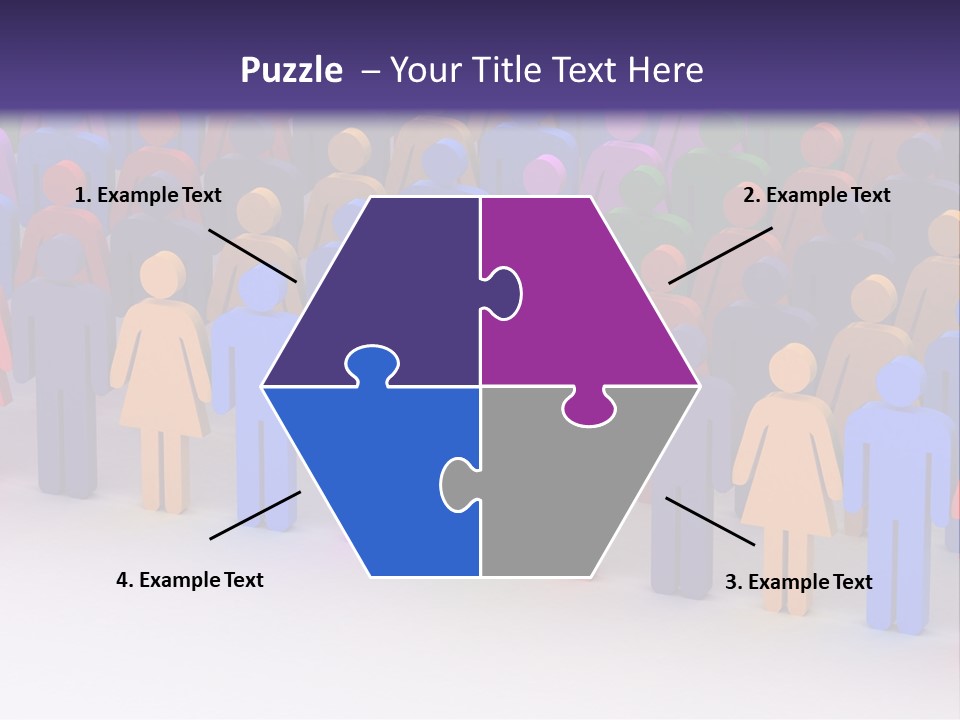 Togetherness Cooperation Crowd PowerPoint Template