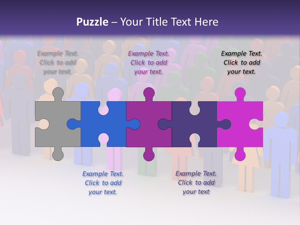 Togetherness Cooperation Crowd PowerPoint Template