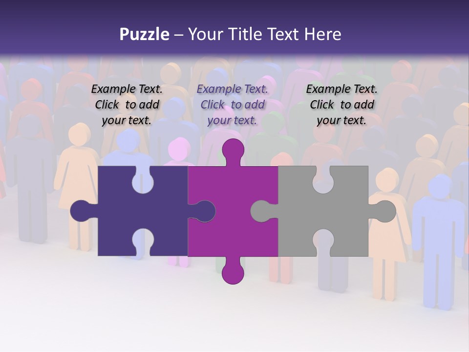 Togetherness Cooperation Crowd PowerPoint Template