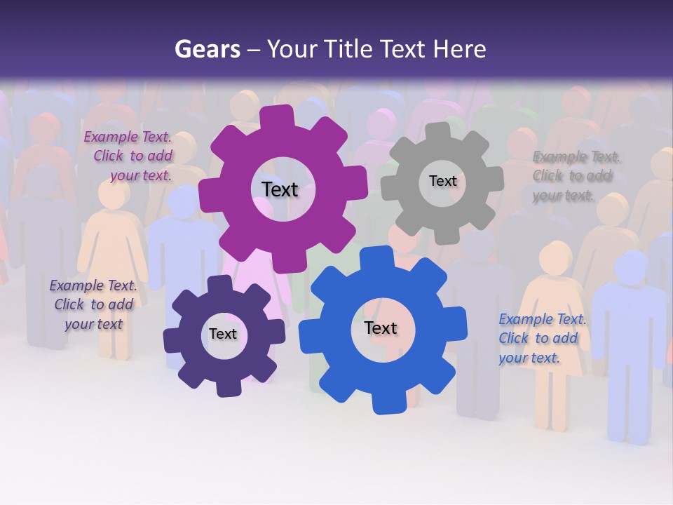 Togetherness Cooperation Crowd PowerPoint Template