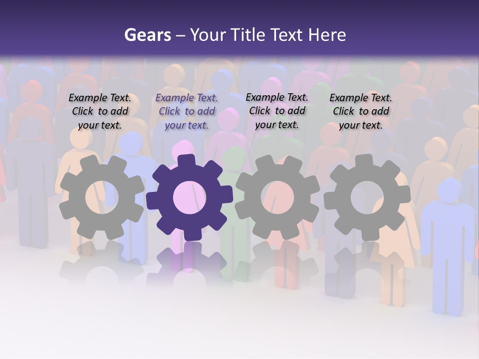 Togetherness Cooperation Crowd PowerPoint Template